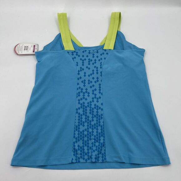 Wilson Tank Top Womens XL Built In Bra V Neck Blue - Picture 5 of 6